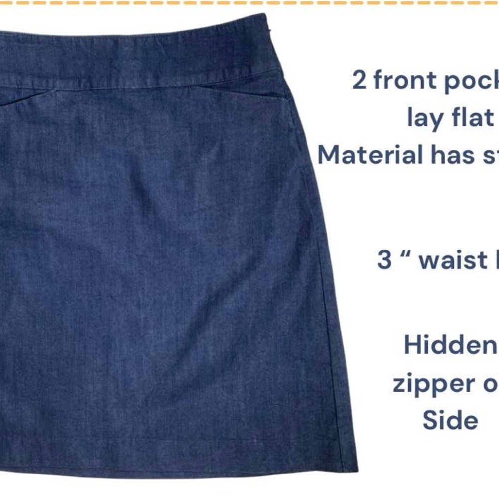 Talbots Denim Straight/Pencil Skirt
